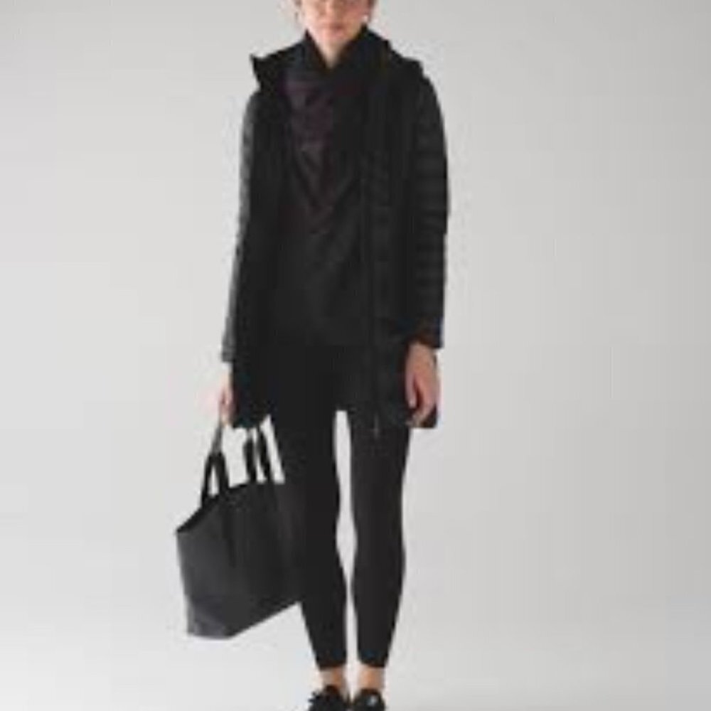 Lululemon Vinyasa Wrap Running Luon Spray Jacquard Black Cherry Black